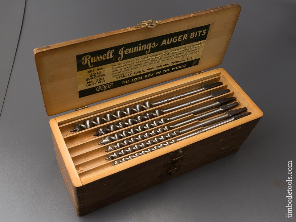 Complete Set of 13 RUSSELL JENNINGS Auger Bits in Original 3 Tiered Box - 84901