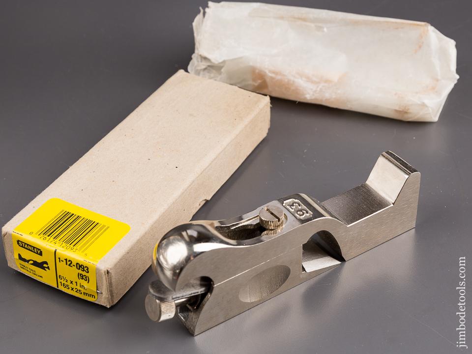STANLEY No. 93 Cabinet Maker's Rabbet Plane MINT in Original Box - 84918