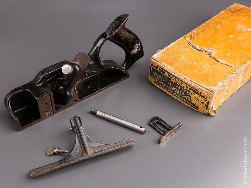 STANLEY No. 289 Skewed Rabbet & Filletster Plane in Original Box - 84946