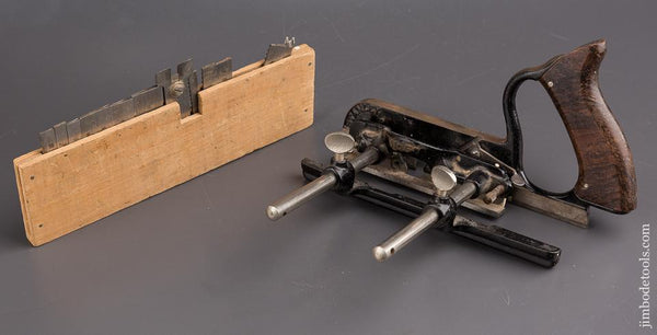 Good User! STANLEY No. 50 Plow Plane with 14 Irons and One Stop - 84947