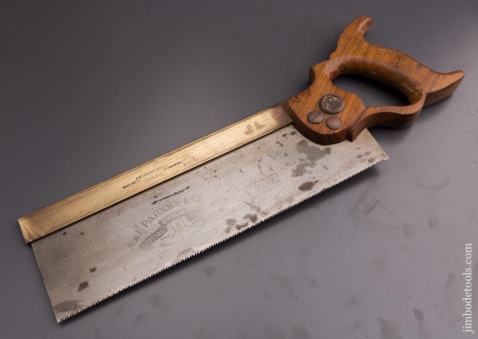 13 point 12 inch Crosscut A&F PARKS & CO Brass Back Saw - 84953