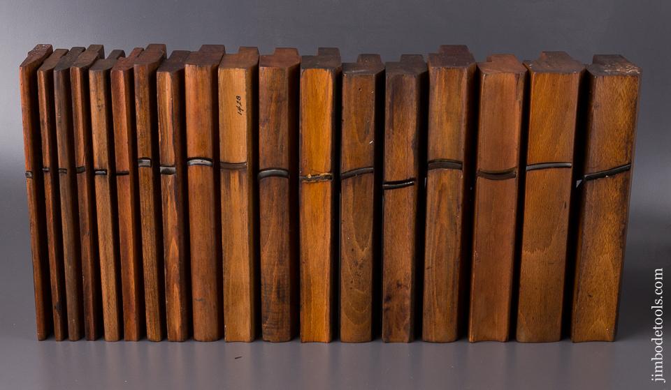 Complete Good User Set of 18 Hollows & Rounds Molding Planes EVENS - 84980