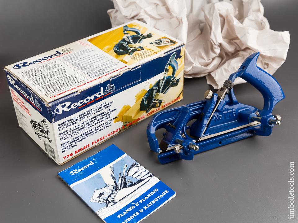 RECORD No. 778 Rebate Plane DEAD MINT in Original Box! - 84990