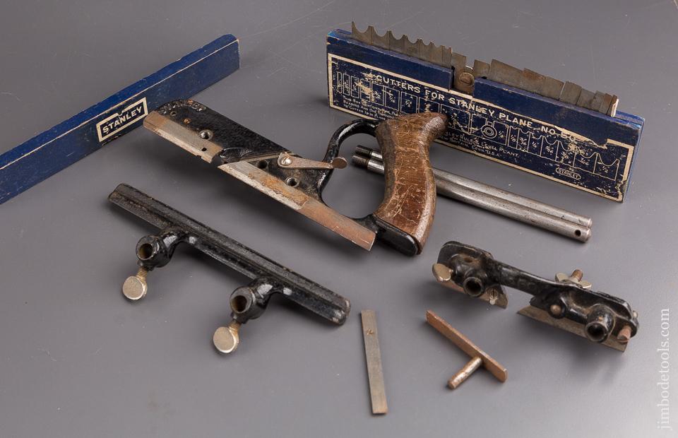 Good Ussr STANLEY No. 50 Light Combination Plow Plane with ALL 17 Cutters and One Stop - 84995