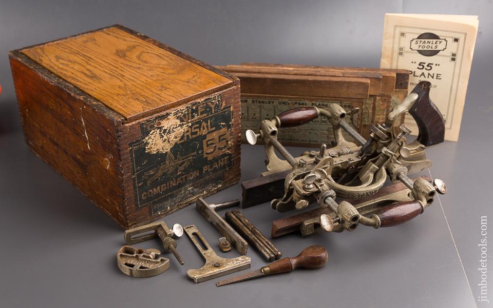 STANLEY No. 55 Combination Plane 100% COMPLETE in Original Box - 84997