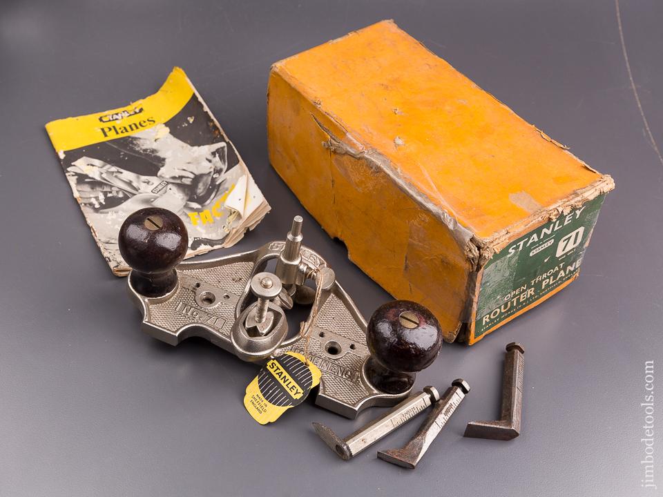 STANLEY No. 71 Router Plane 100% COMPLETE in Original Box - 85009