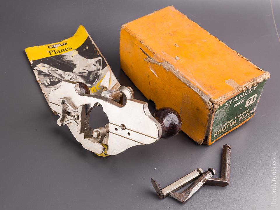 STANLEY No. 71 Router Plane 100% COMPLETE in Original Box - 85009