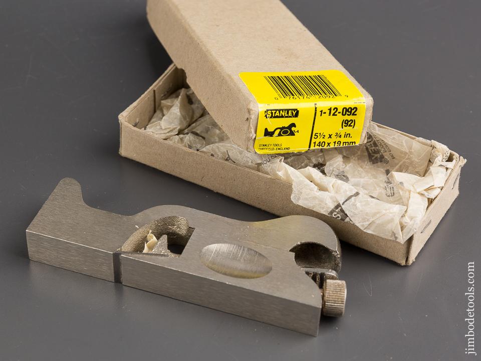 STANLEY No. 92 Cabinet Maker's Rabbet Plane MINT in Original Box - 85012