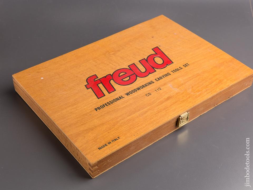 Set of Twelve FREUD Caving Gouges in Original Box with Decals! - 85020
