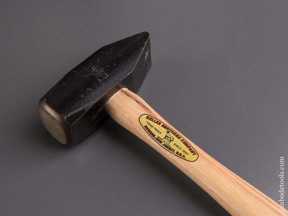 NEW OLD STOCK! Two pound HELLER Cross Peen Blacksmith's Hammer with Decal - 85048