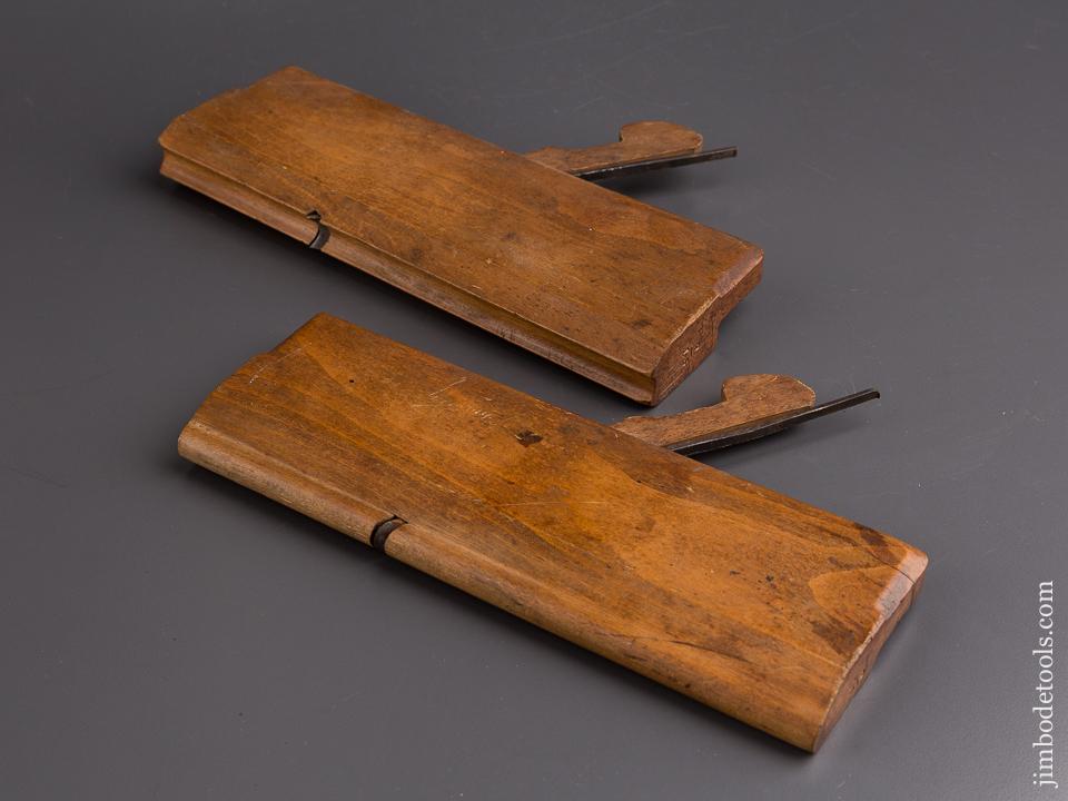 Pair of M. LONG Reading, PA 9/16 inch Table Joint Molding Planes circa 1850 EXTRA FINE - 85068