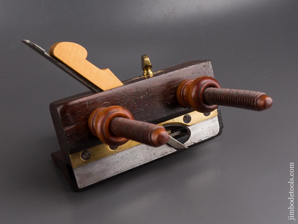 Great Rosewood and Boxwood Plow Plane by WILLIAM WARD 513 8TH AVE NEW YORK circa 1845-73 - 85070R