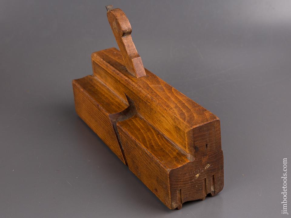 2 1/2 inch Wide Crispy Complex Molding Plane with Lignum Boxing by JOHN BELL PHILADA circa 1829-51 - 85083R