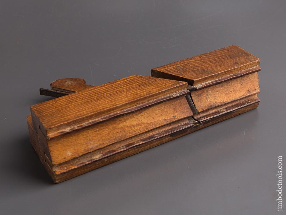 2 1/2 inch Wide Crispy Complex Molding Plane with Lignum Boxing by JOHN BELL PHILADA circa 1829-51 - 85083R