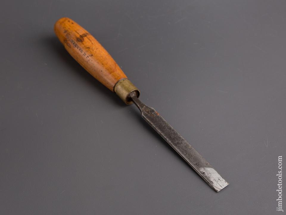 5/8 x 11 1/2 inch I. SORBY Boxwood Handled Tang Chisel - 85089