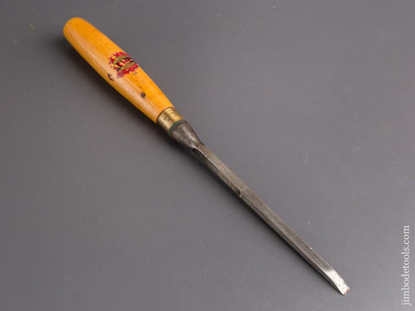 1/4 x 11 3/4 inch MARPLES Boxwood Handled Mortise Chisel with Decal - 85093