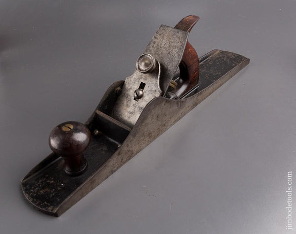 Extra Fine STEERS Patent 1883 Bench Plane with Rosewood Strips in Sole! - 85103
