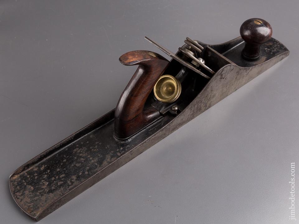 Extra Fine STEERS Patent 1883 Bench Plane with Rosewood Strips in Sole! - 85103