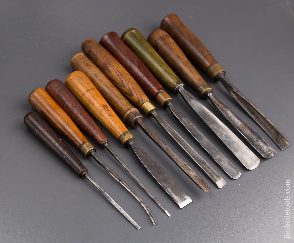 Ten Good ADDIS Carving Chisels! - 85104