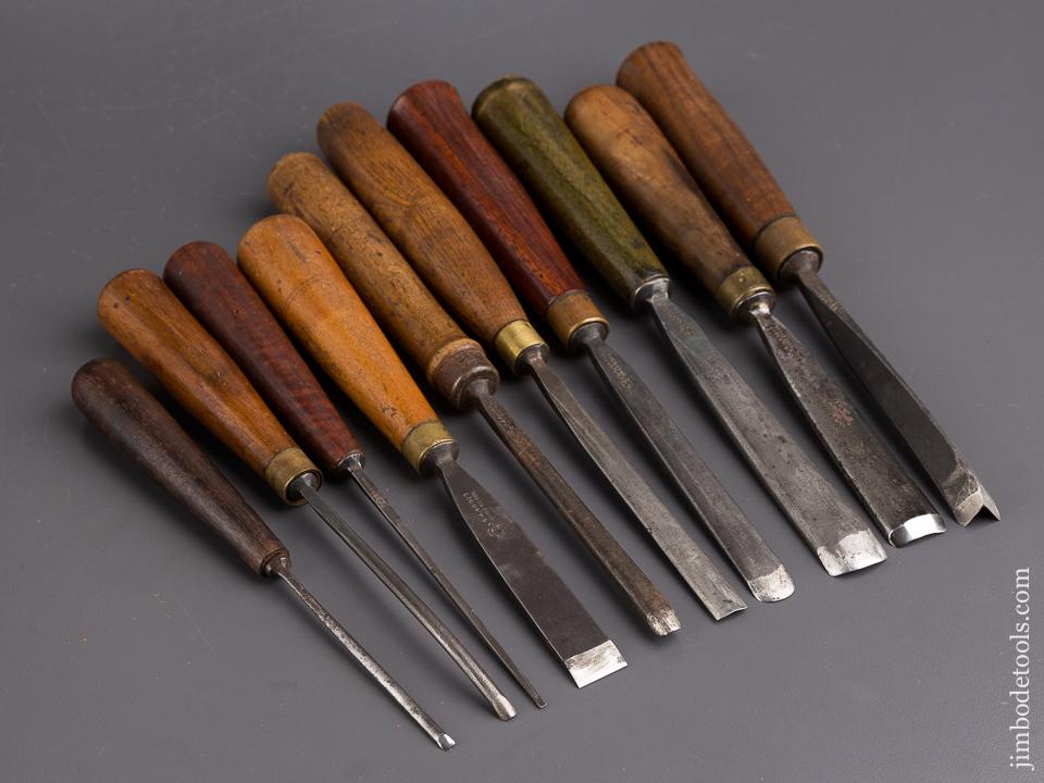 Ten Good ADDIS Carving Chisels! - 85104