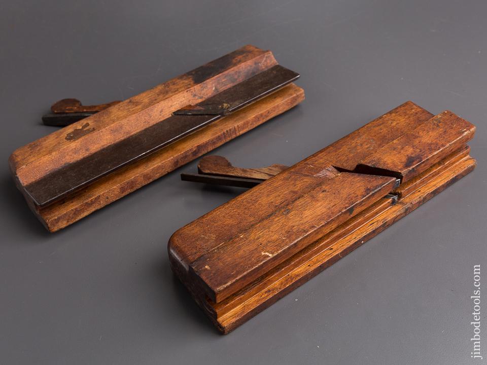 RARE Ten inch Yellow Birch Tongue & Groove Plane Set by S. DOGGETT DEDHAM circa 1775-1820 Massachusetts - 85110U