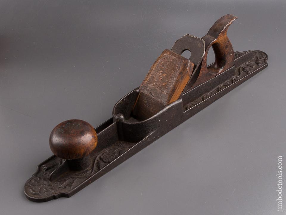 RARE! ELLIS HL. MORRIS Patent November 8, 1870 Plane with Waffle Sole circa 1870 Floral Bed - 85114U