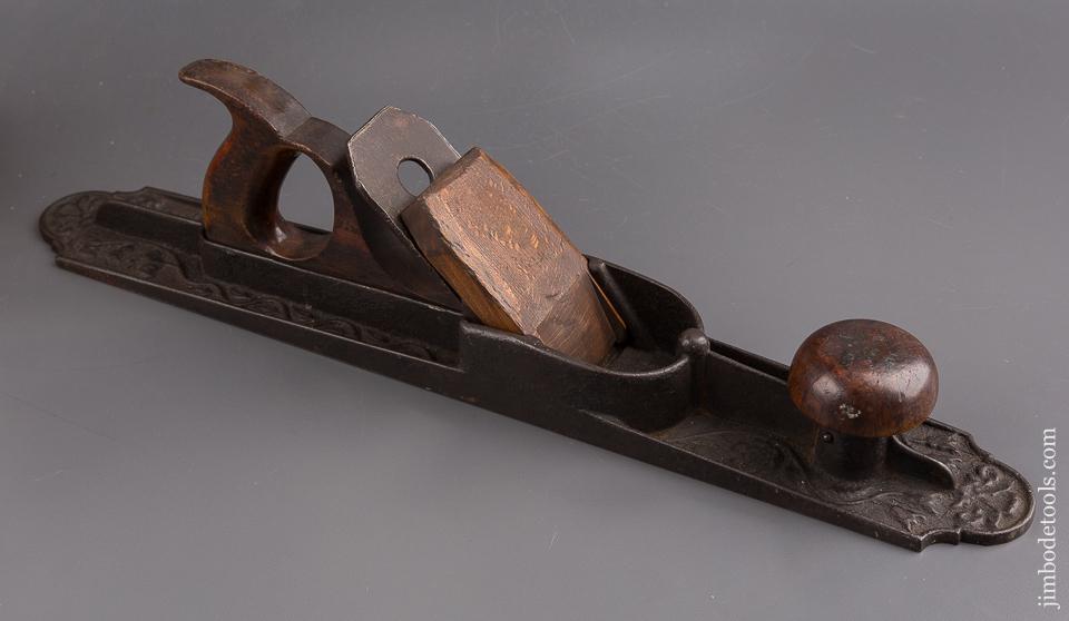 RARE! ELLIS HL. MORRIS Patent November 8, 1870 Plane with Waffle Sole circa 1870 Floral Bed - 85114U