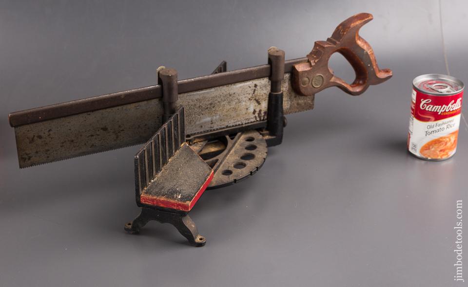 NEAR MINT! Adorable MILLERS FALLS LANGDON No. 15 1/2 Miniature Miter Box with Saw - 85115