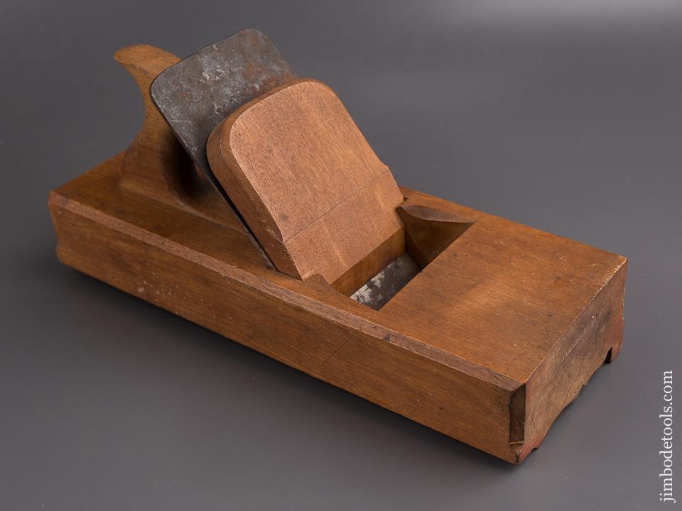 RARE & Near Mint! ABRAHAM FISK 18th Century Yellow Birch 4 3/4 inch Wide Crown Molding Plane circa 1790 RARE - 85127