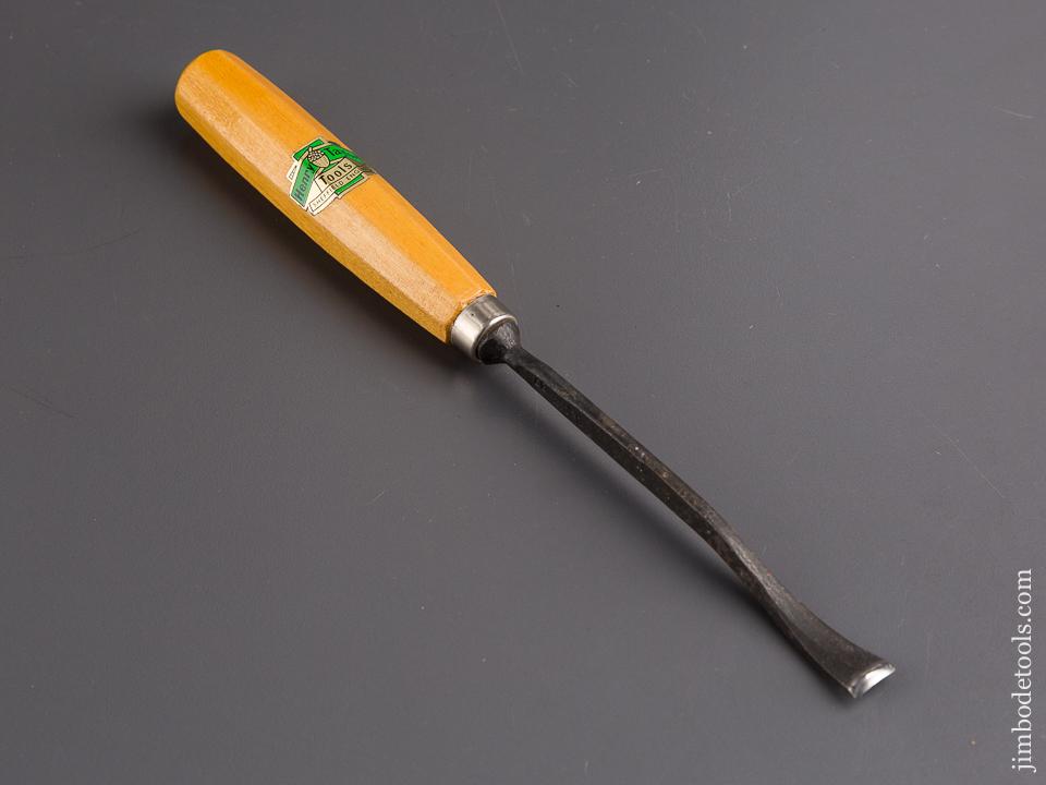 MINT! 1/2 x 9 3/4 inch HENRY TAYLOR No. 37 Sweep Back Bent Gouge with Decal — 85131