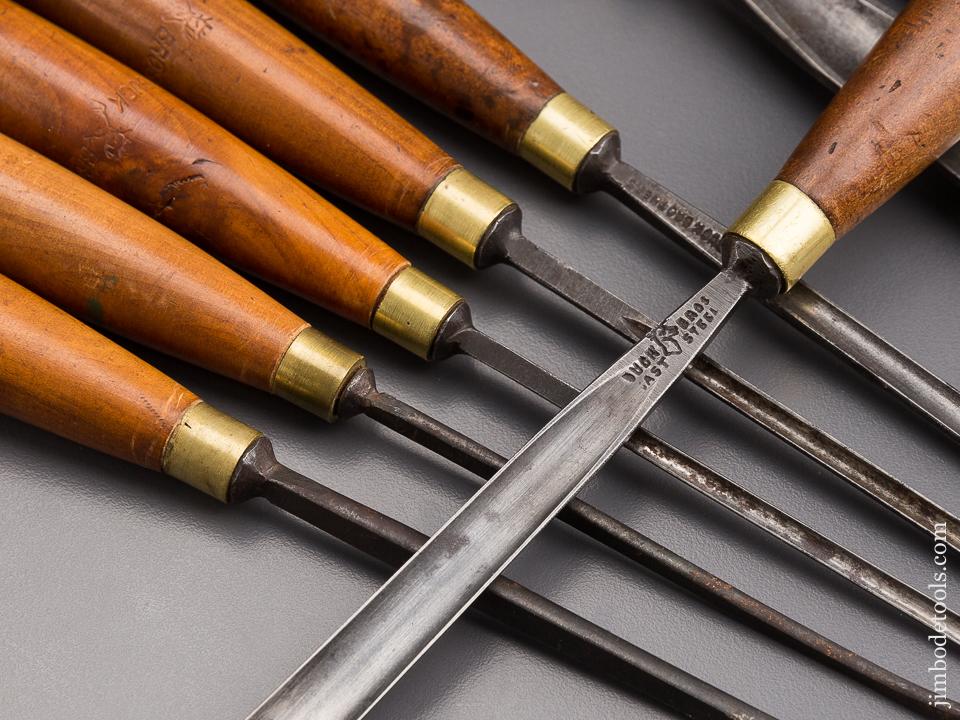 Great Set of Nine Carving Chisels by BUCK BROTHERS - 85134