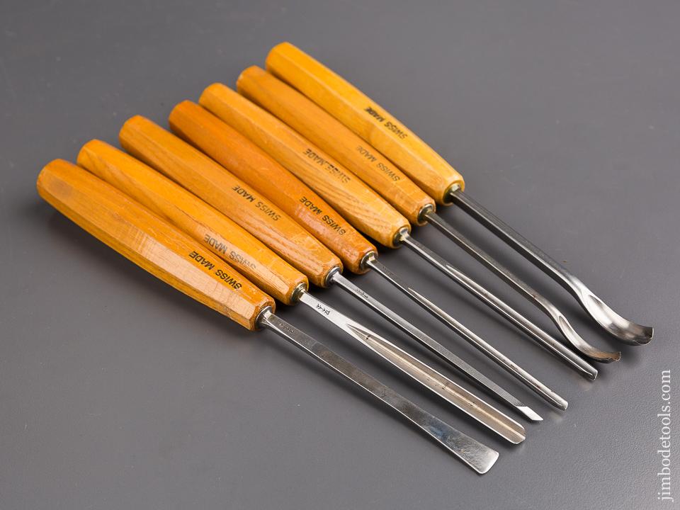 Minty Set of Seven PFEIL SWISS MADE Carving Chisels - 85139