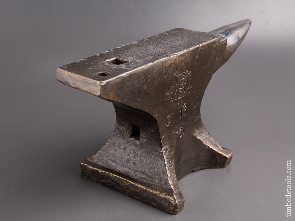 RARE! 26 pound PETER WRIGHT Solid Wrought Steel Anvil - 85142U – Jim Bode  Tools