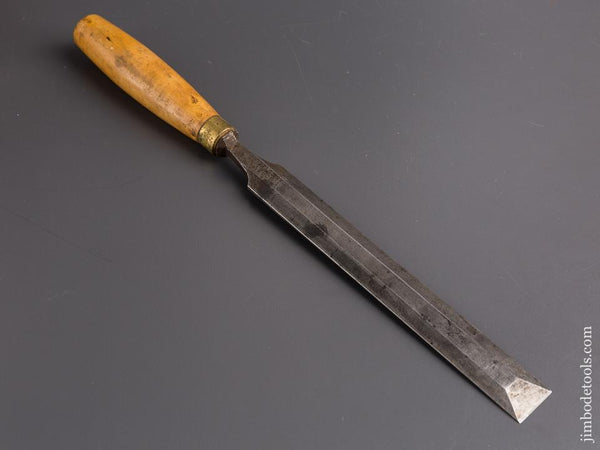1 x 14 1/2 inch I. SORBY Boxwood Handled Paring Chisel - 85154