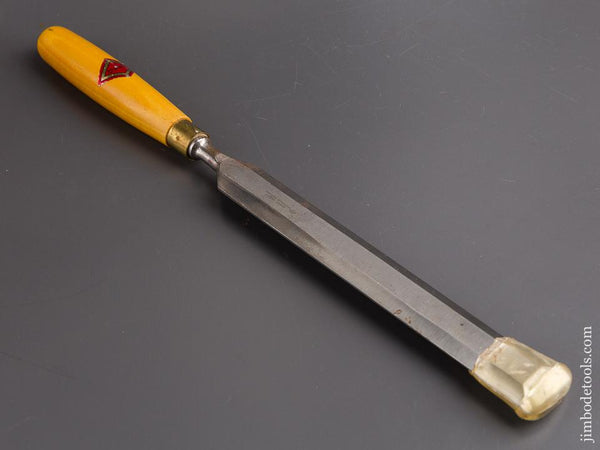 1 1/4 x 16 inch HENRY TAYLOR Ash Handled Paring Chisel with Decal NEW OLD STOCK - 85156