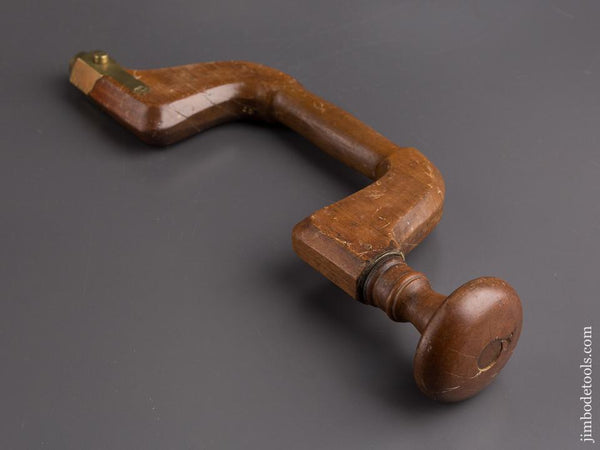 Eight inch Beech & Brass Brace - 85164