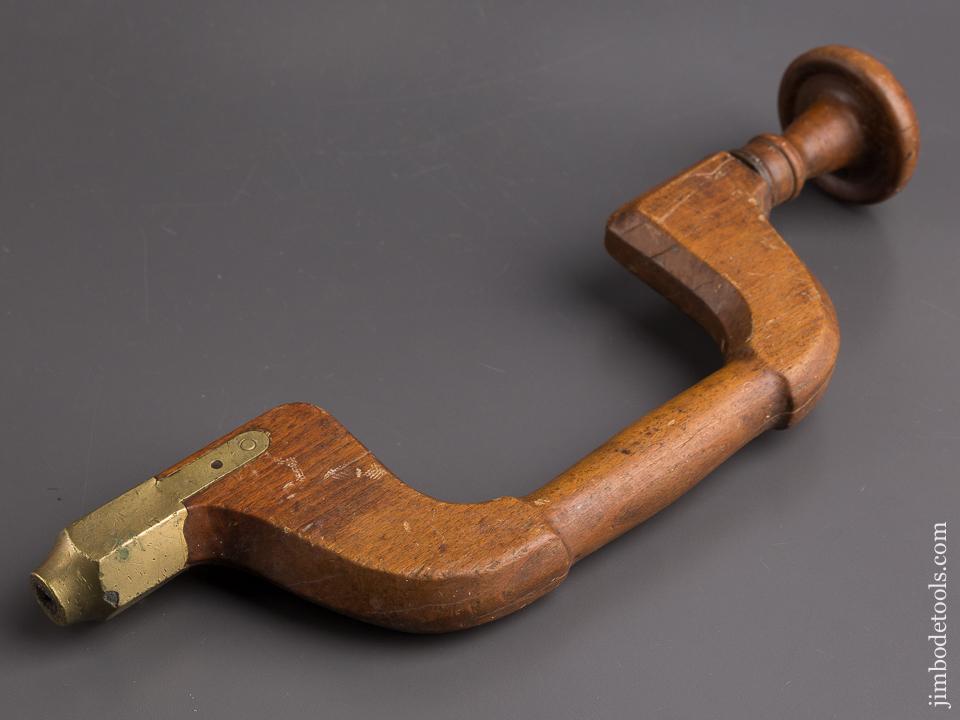 Eight inch Beech & Brass Brace - 85164