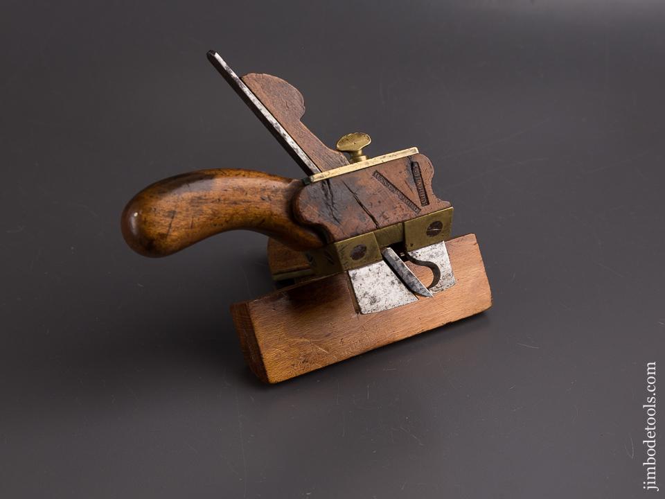Fabulous! English Style Coach Maker's Plow Plane With Three Irons - 85205U