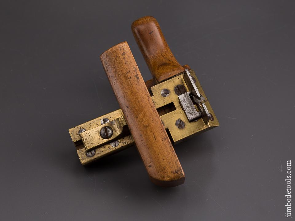 Fabulous! English Style Coach Maker's Plow Plane With Three Irons - 85205U