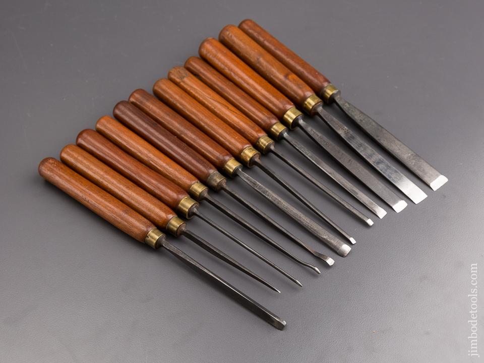 Twelve ADDIS Carving Chisels EXTRA FINE! - 85207