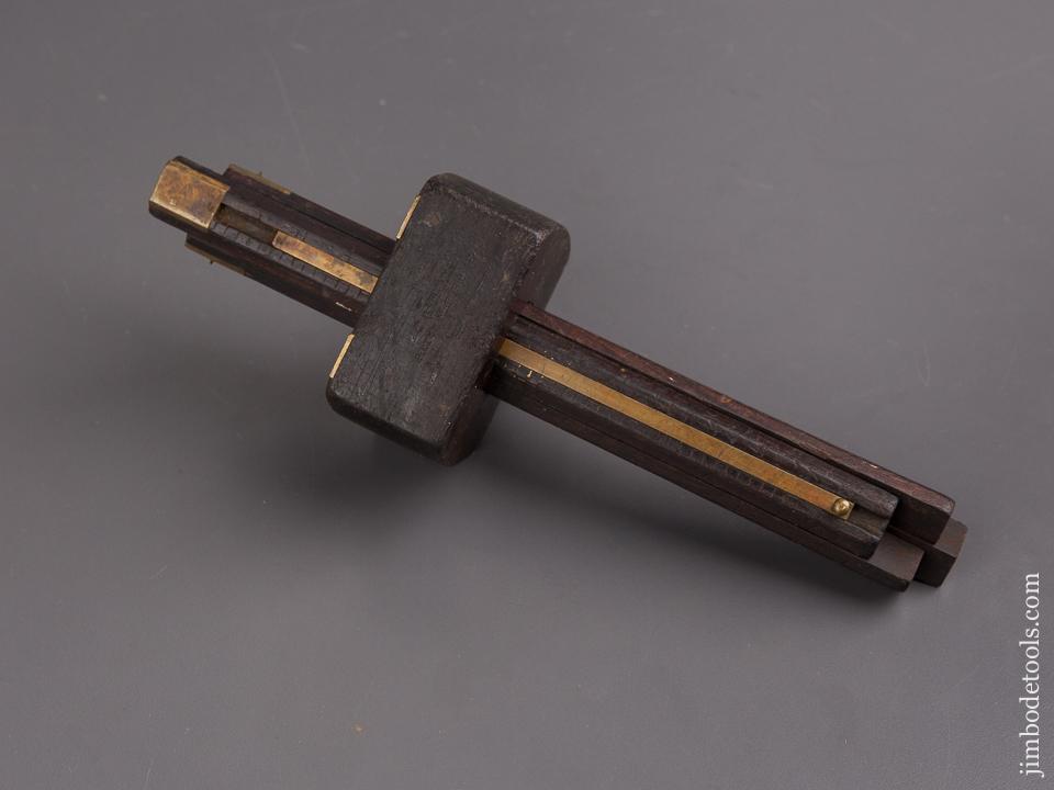 8 1/4 inch SHOLL Patent March 8, 1864 Four Stem Marking Gauge EXTRA FINE - 85212