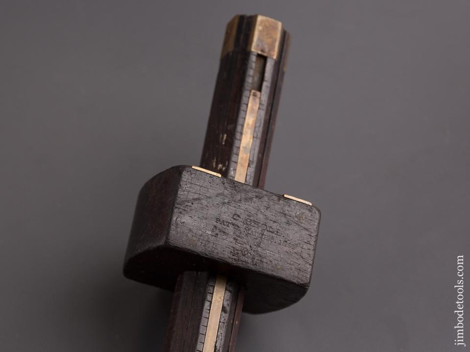 8 1/4 inch SHOLL Patent March 8, 1864 Four Stem Marking Gauge EXTRA FINE - 85212