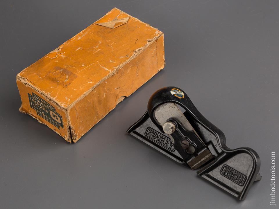 STANLEY No. 95 Edge Trimming Block Plane with Decal MINT in Original Box - 85256