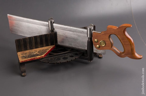 MILLERS FALLS LANGDON No. 15 1/2 Miniature Miter Box and Saw JUST SHARPENED! - 85278