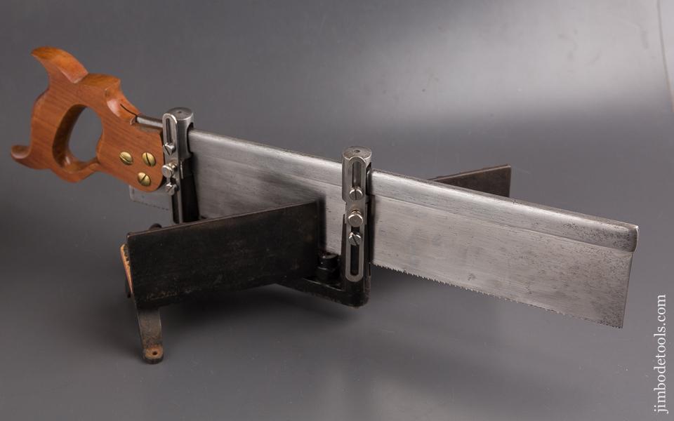 MILLERS FALLS LANGDON No. 15 1/2 Miniature Miter Box and Saw JUST SHARPENED! - 85278
