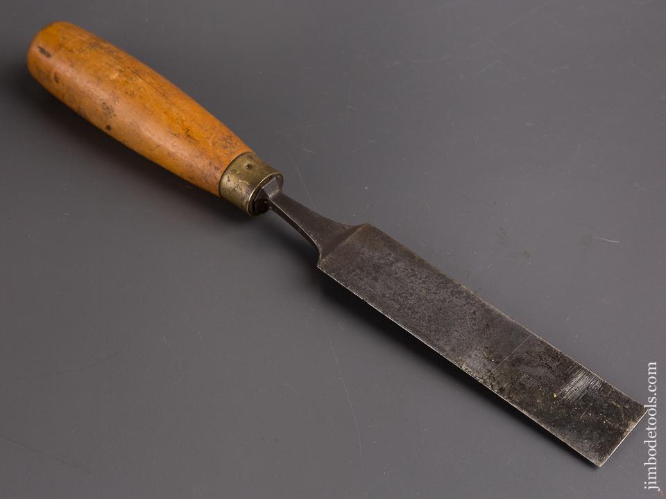 1 1/2 x 14 inch THOS IBBOTSON Boxwood Handled Tang Paring Chisel - 85314