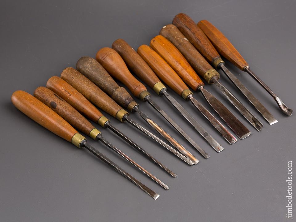 Set of Twelve HENRY TAYLOR Carving Gouges - 85322 – Jim Bode Tools