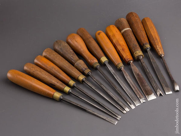 Set of Twelve HENRY TAYLOR Carving Gouges - 85322 – Jim Bode Tools