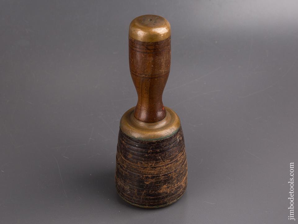 Nice 24 ounce Brass, Leather, and Cherry Carving Mallet - 85327