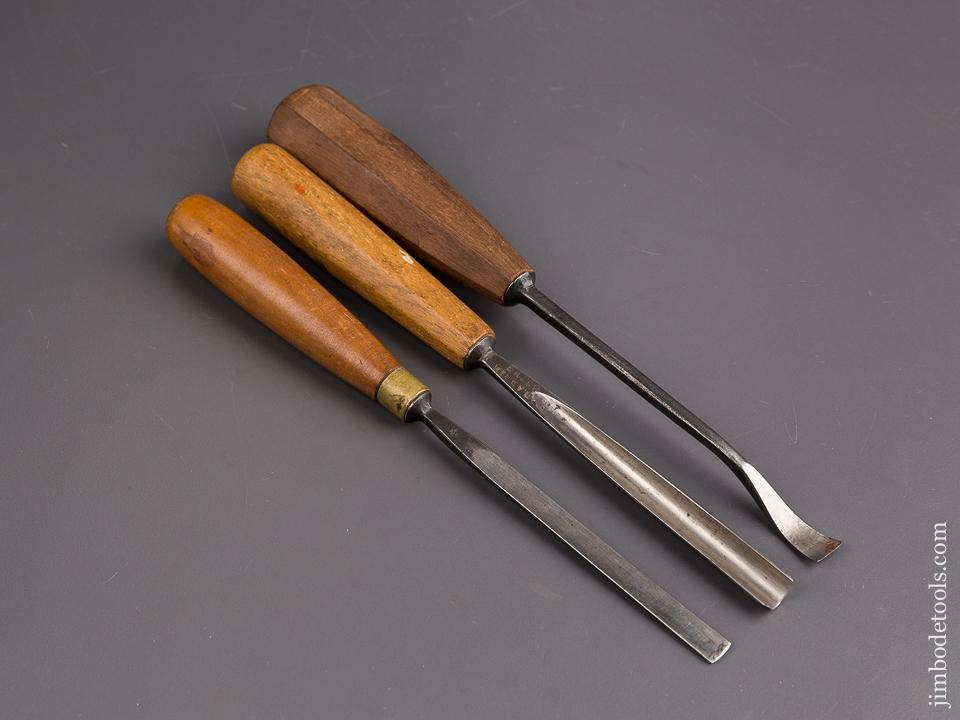 Three ADDIS Carving Gouges - 85339